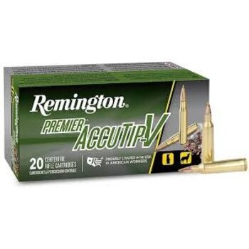 Remington Remington 22-250 Premier AccuTip 50gr V Boat Tail Ammunition Box of 20