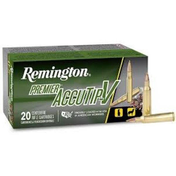 Remington Remington 22-250 Premier AccuTip 50gr V Boat Tail Ammunition Box of 20