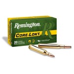 Remington Remington Rifle Ammuntion  243 Winchester, Core-Lokt Pointed Soft Point  100 GR, 2960 fps, 20 Rd/bx