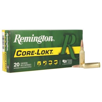 Remington Core-Lokt, 7mm Rem SAUM, 150 Grain, Pointed Soft Point Core Lokt, 3110 fps