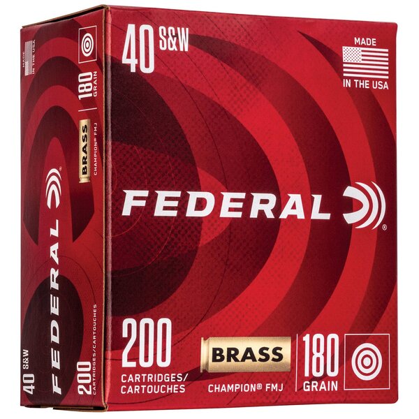 Federal  American Eagle Pistol, 40 S&W 180 Gr, FMJ  200 rds