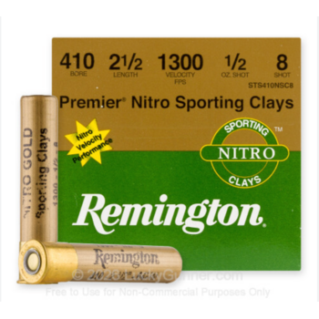Remington Remington Premier Nitro Sporting Clay 410 Gauge 2.5" 1/2 oz # 8 Shot