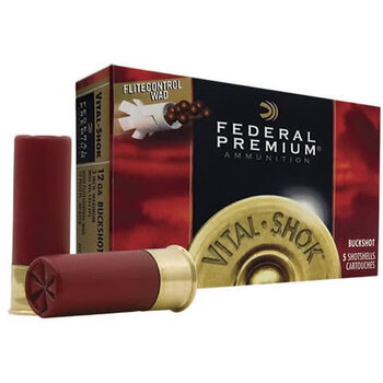 Federal Premium 12ga 3In 00 Buck w/Flight Control Wad