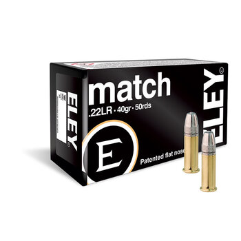 Eley Match .22 LR 40gr FN  1085fps Ammunition 50 Round Box