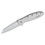 Kershaw Kershaw 1660R Ken Onion Random Leek Assisted Flipper Knife 3" Sandvik 14C28N Bead Blasted Reverse Tanto Blade and Stainless Steel Handles, Frame Lock
