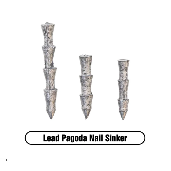 X Zone  Lead Pagoda Nail Sinker