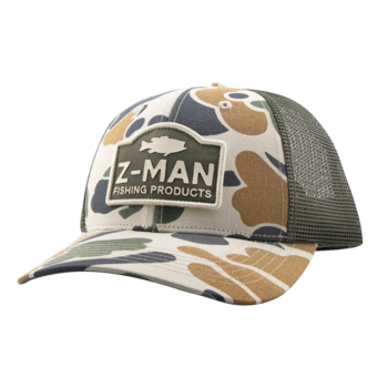 Z-Man Camo Trucker HatZ. Stone/Rifle Green