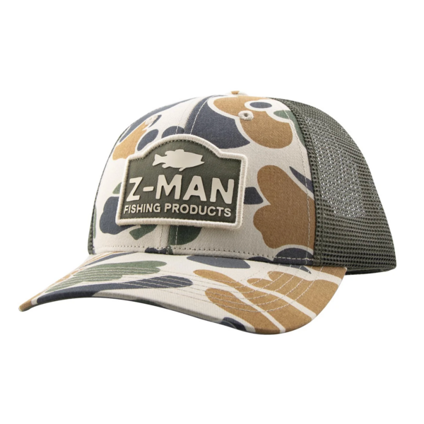 Z-Man Camo Trucker HatZ. Stone/Rifle Green