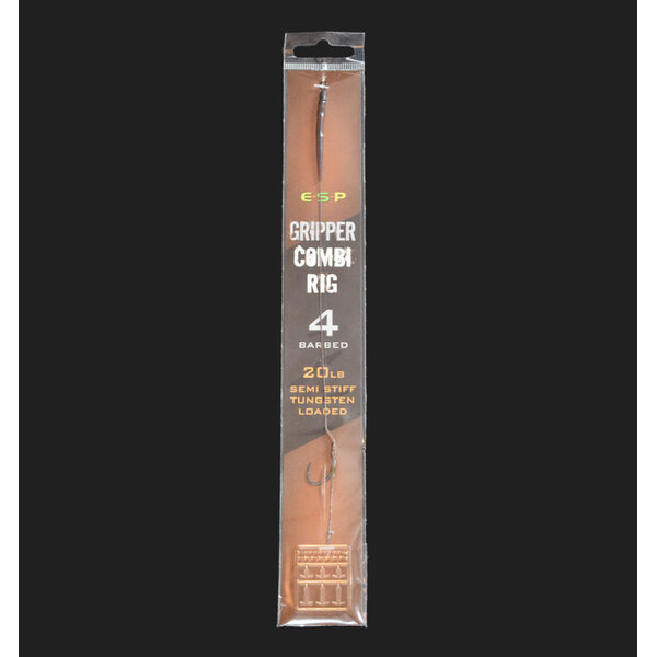 ESP Gripper Combi Hair Rig. Brown Size 4