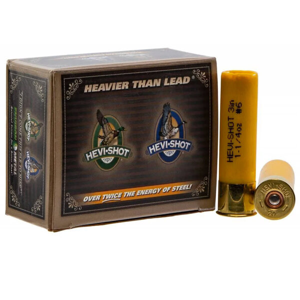 Hevi-Shot 20ga 3"  1 1/4oz #6 1250fps Non Tox Ammunition Box of 10