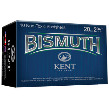 Kent Bismuth Waterfowl 20ga 2-3/4" 1oz #6 1200fps Non-Toxic 10 Rounds