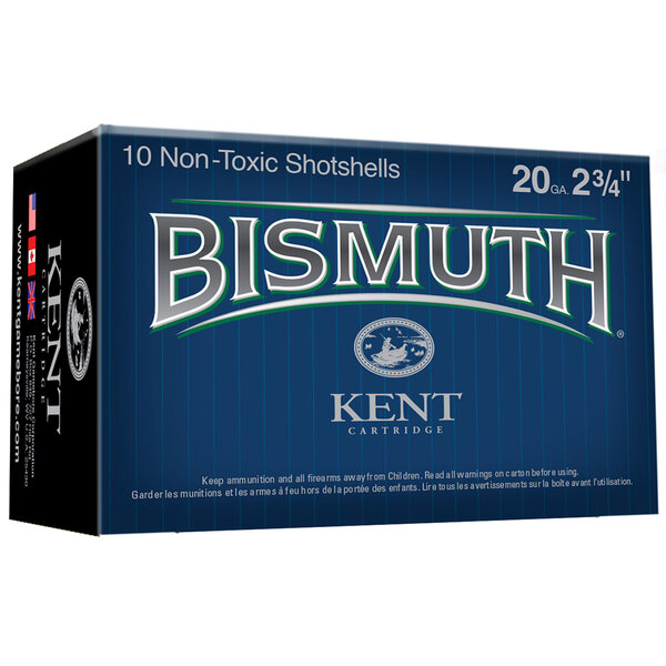 Kent Bismuth Waterfowl 20ga 2-3/4" 1oz #6 1200fps Non-Toxic 10 Rounds