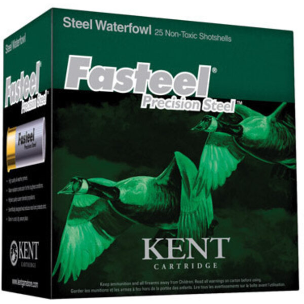 Kent Fasteel Waterfowl Ammo, 12ga 3" 1-1/8oz #2 Shot 25rds