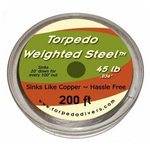 Torpedo Weighted Steel Trolling Wire. 30lb 200 Feet