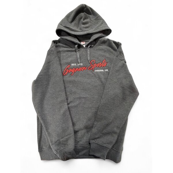 Gagnon Sports Clothing Logo Hoodie Heather Grey