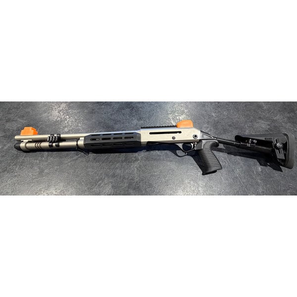 EGE Panzer M4 Speed Pro 12ga 18.6" BBL. Telescopic Nickel Semi Auto