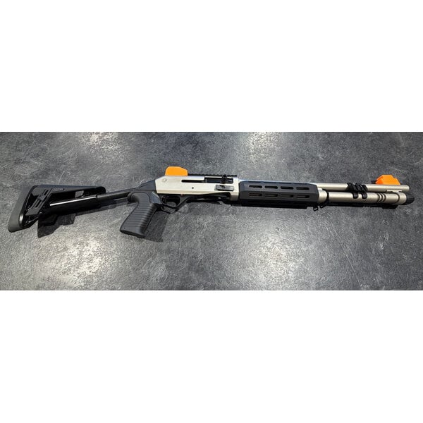 EGE Panzer M4 Speed Pro 12ga 18.6" BBL. Telescopic Nickel Semi Auto
