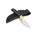 Buck 113 Ranger Skinner Knife Genuine Ebony Handle with Brass Bolster and Lanyard Hole