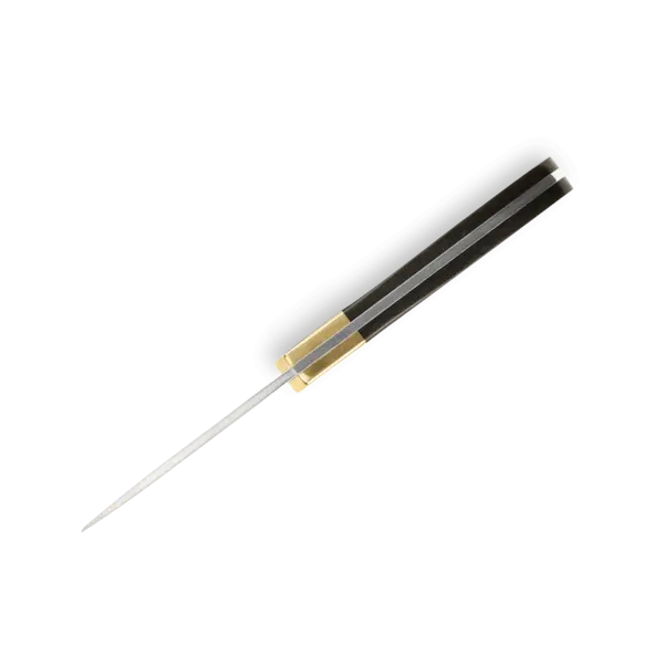 Buck 113 Ranger Skinner Knife Genuine Ebony Handle with Brass Bolster and Lanyard Hole