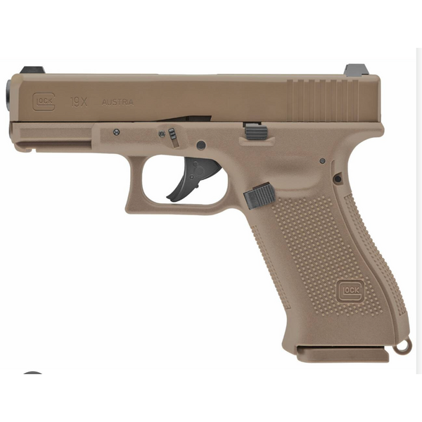 Umarex Glock 19X Gen 5 Blowback 377 FPS .177 Caliber BB Pistol Tan