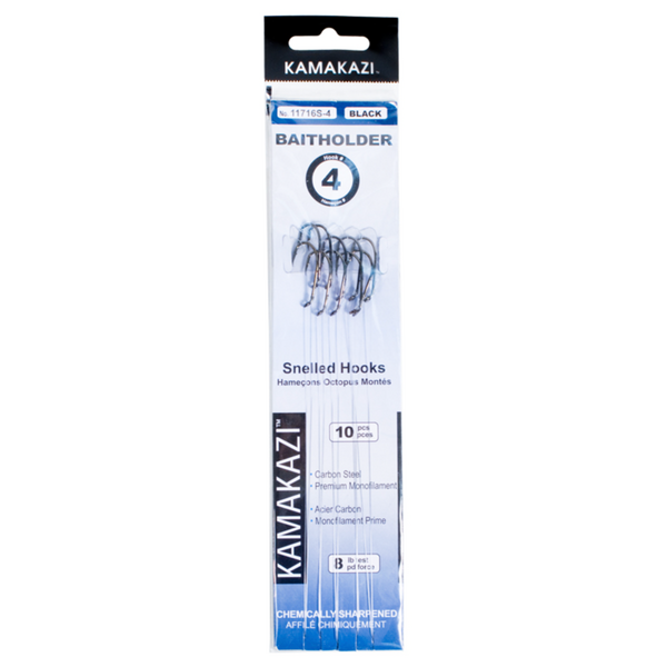 Kamakazi Snelled Baitholder Hook