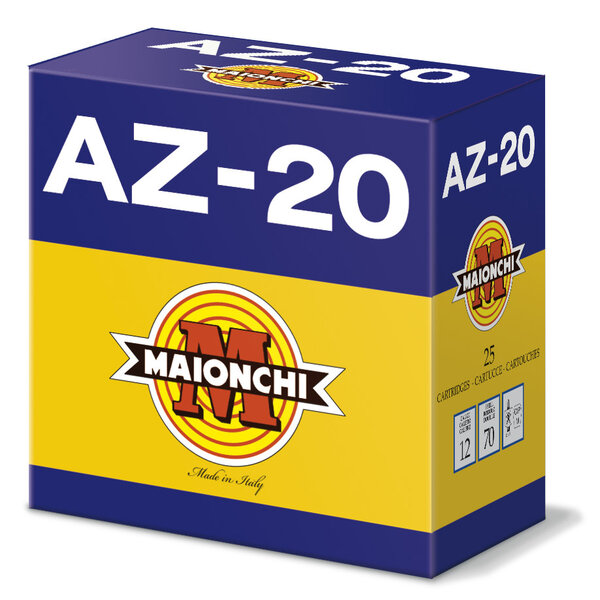 Maionchi AZ20 12ga #8 1 OZ 1200fps Target Ammunition Per Case