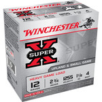 Winchester Winchester W12H4 Super X Shotshell 12 GA, 2-3/4 in, No. 4, 1-1/8 oz, 1255 fps, 25 Rnd per Box
