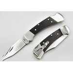 Buck 112 Slim Ranger Heritage Elite Folding Knife 3" MagnaCut Plain Blade, Ebony Wood Handles with Nickel Silver Bolsters, Deep Carry Pocket Clip, Lockback