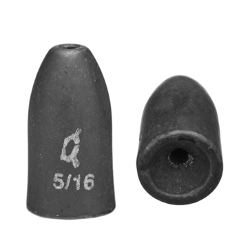X Zone Tungsten Worm Weight Black  5/16oz 3-pk