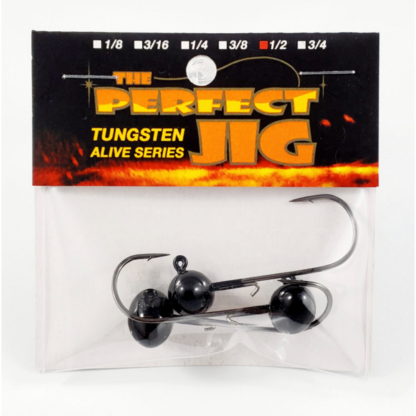 The Perfect Jig Tungsten Alive Series Football Head