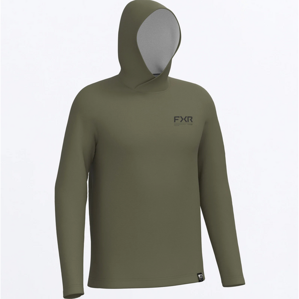 FXR Men's Attack UPF PO Hoodie Moss/Char