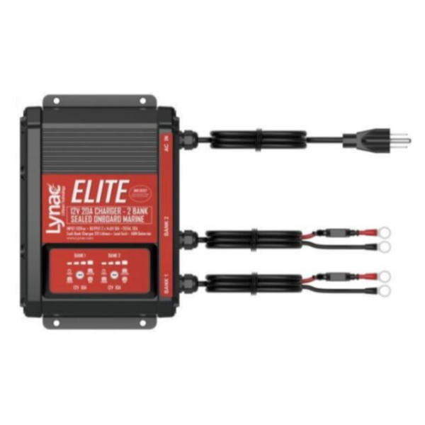 Lynac ELITE 20A 12V Charger - 2 Bank