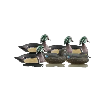 GHG Life Size Wood Ducks 6 Pack