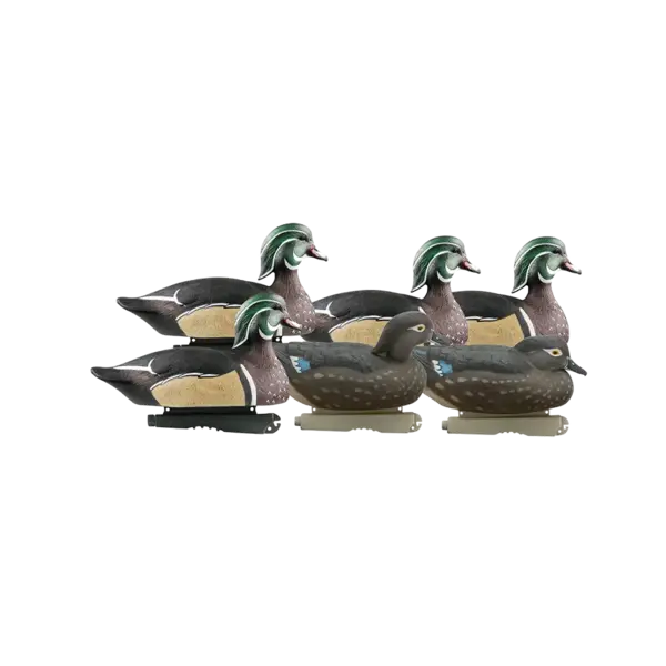 GHG Life Size Wood Ducks 6 Pack