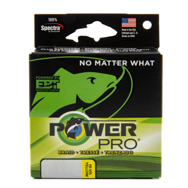 PowerPro Spectra Braid Hi-Vis Yellow 150yd