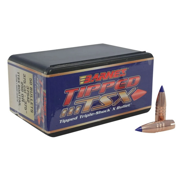 Barnes 375 Cal  250 Gr  TTSX (Tipped Triple-Shock X)  Boat Tail  50ct