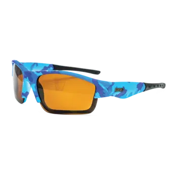 Rapala Boys Polarized Fishing Glasses. Blue Camo