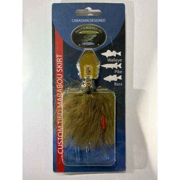 Billy's Bladed Jig Custom Tied Marabou Skirt