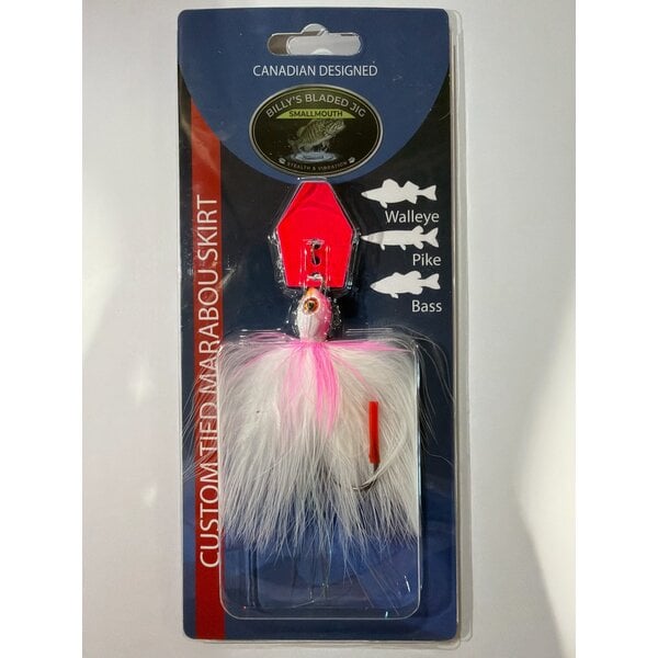 Billy's Bladed Jig Custom Tied Marabou Skirt