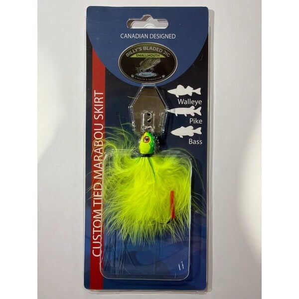 Billy's Bladed Jig Custom Tied Marabou Skirt