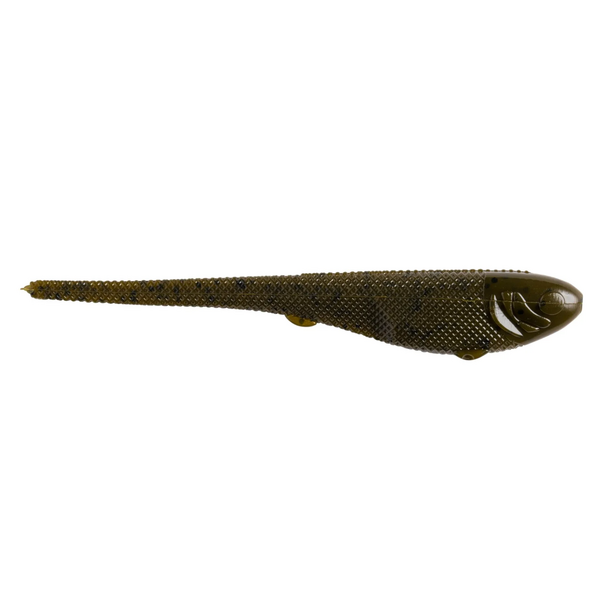 Yum Scottsboro Sniper Shad 5" 6pk Green Pumpkin