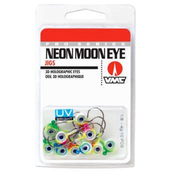 VMC Neon Moon Eye Jig Assortment UV 1/8oz 10-pk