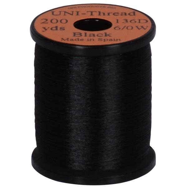 Uni-Thread 6/0 Black 200yds 136D