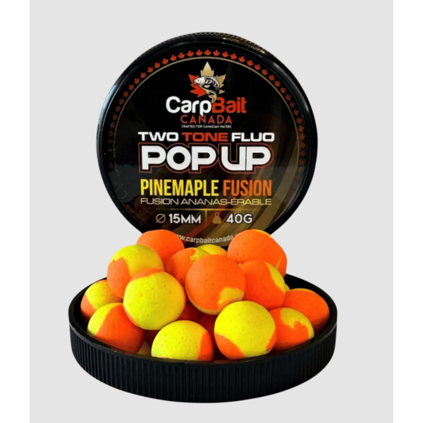 CarpBait Canada Two Tone Fluo Pop Up 15mm 40g