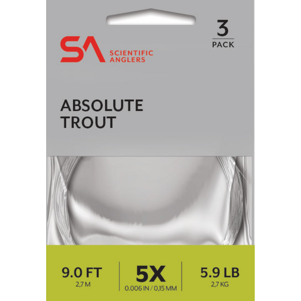 Scientific Anglers Absolute Trout Leader 9' 1-pk