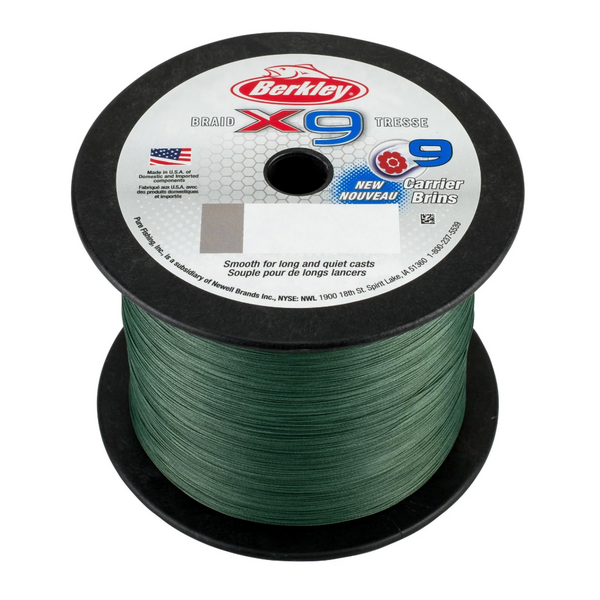 Berkley X9 Braid Low-Vis Green Bulk Spool