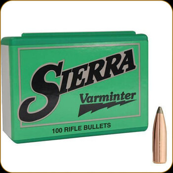 Sierra  6mm .243" 85 gr SBT Varminter Rifle Bullets 100 Count