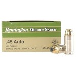 Remington Golden Saber 45 ACP 185 Grain Brass Jacketed Hollow Point Box of 25