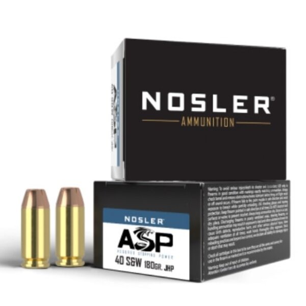 Nosler Nosler Match Grade .40 S&W 180 gr JHP Ammunition Box of 20