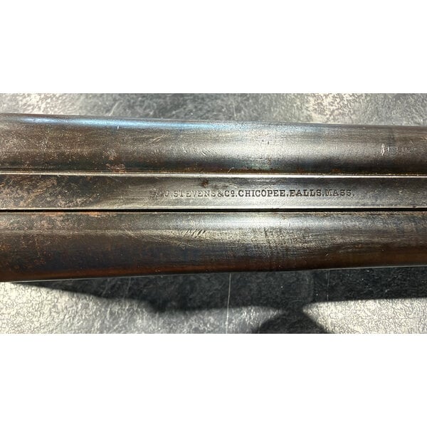 Stevens & Co 12ga Side by Side 32" BBLS Damascus Hammer Gun